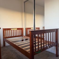 Wooden Bed Frame - Twin Size
