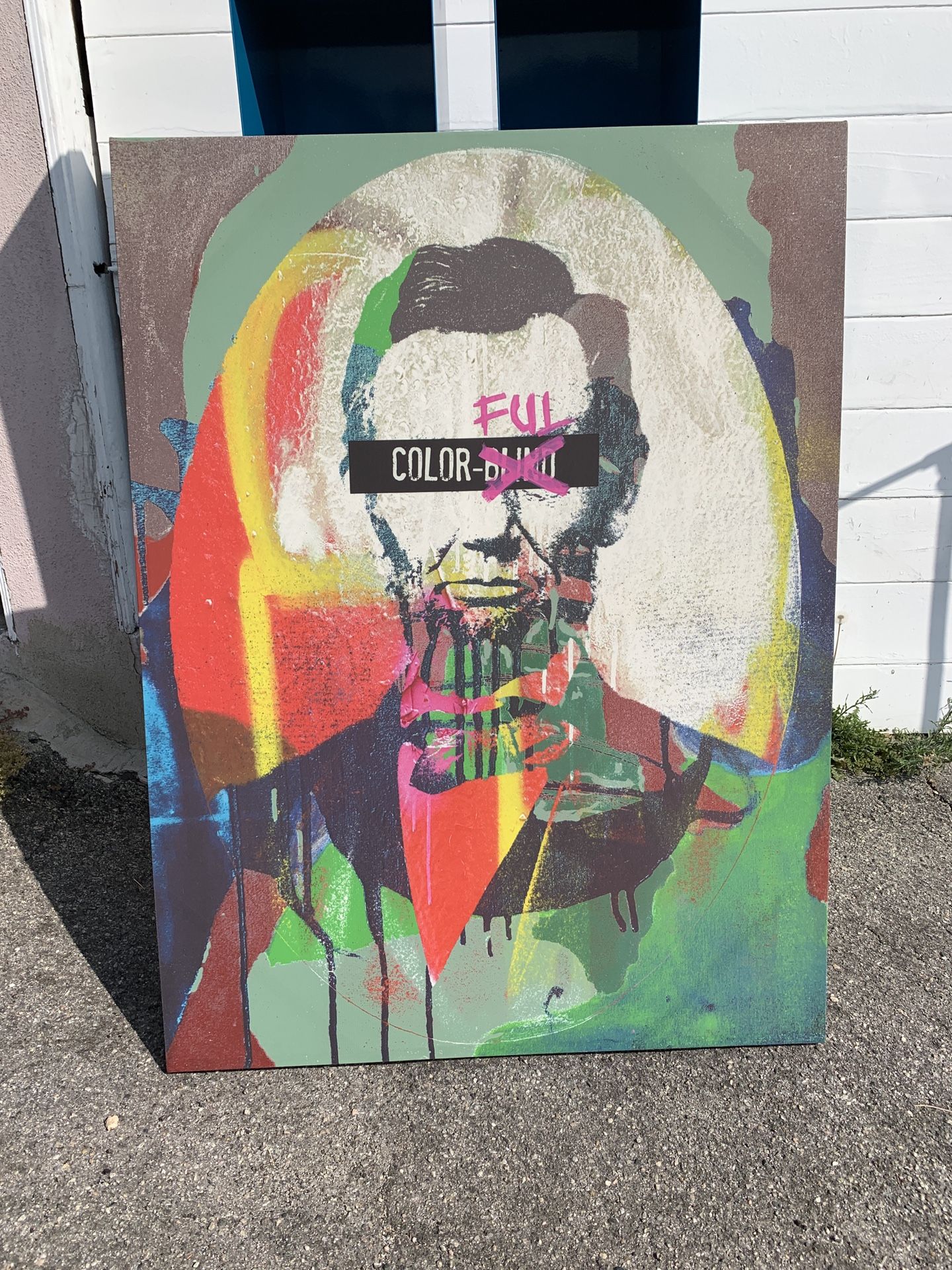 Cb2 Abraham Lincoln COLOR BLIND Limited Edition Print