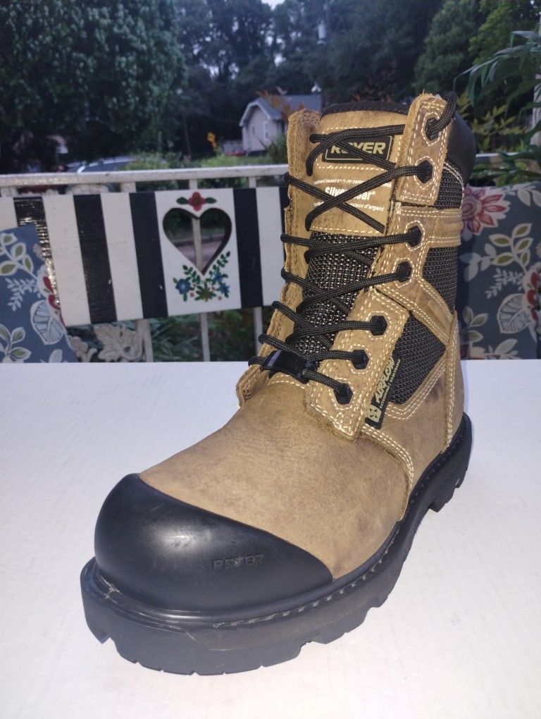 (Size 8) Like New, LP Royer Men's 8 Inch Composite Toe Composite Plate Metal-Free Work Boot #10-8680