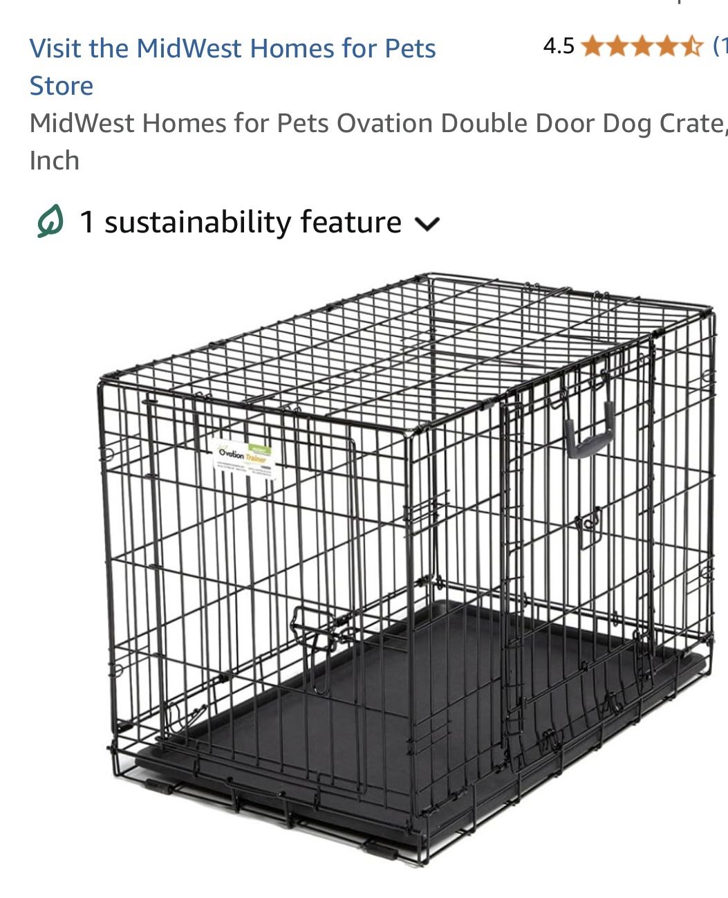 OVATION HYBRID DOUBLE DOOR CRATE 🐶