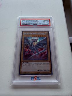 Yugioh Blue-eyes White Dragon Mvp1 Psa 10 Secret Rare