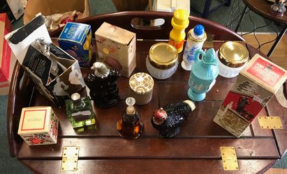 Lot of AVON perfume/ powder bottles