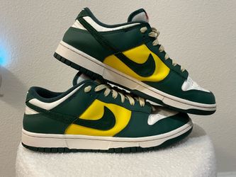 Nike Dunk Low - Green/Yellow (Oregon Style) - Size 11.5