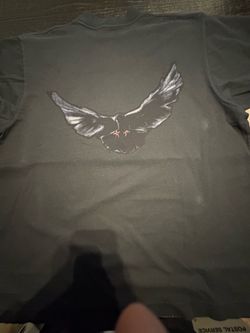 Small Yeezy Gap Black Graphic Longsleeve with Bird Print