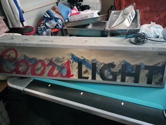 Coors light pool table lamp