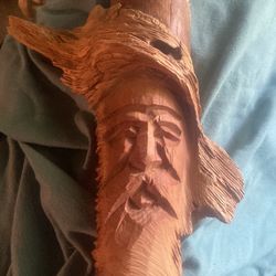 Vintage Hand Carved Wood Spirit