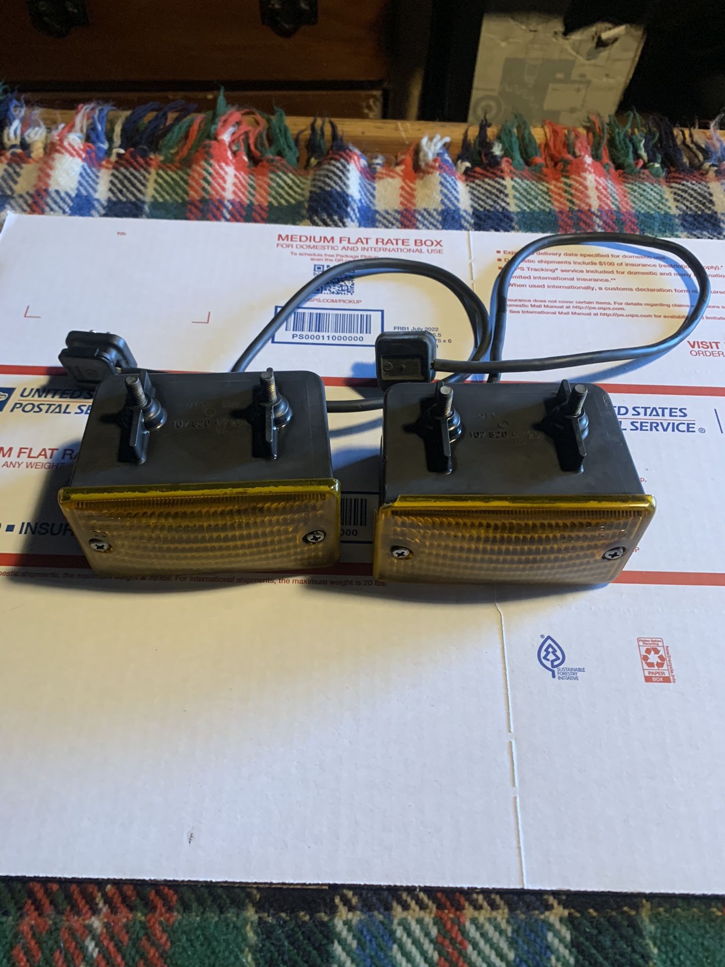 Mercedes R107 380SL 450SL 560SL Front Lower Blinker And Drive Light Set Used