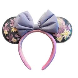 Disney Parks French Lavender Flower Purple Minnie Ears Headband | Disney Ears