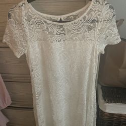 Ivory Lace Dress 