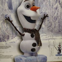 NEW Disney's Frozen 4 FT Olaf Animatronic LED Animated Holiday Indoor Motion Activated 