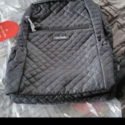 Vera Bradley Small Bookbag Grey