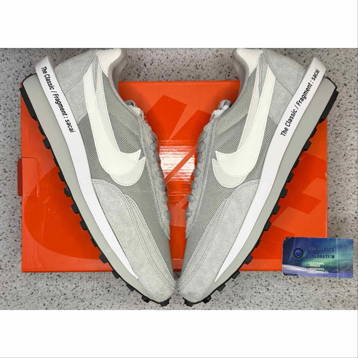 Nike Waffle Sacai Fragment Grey 13 Men