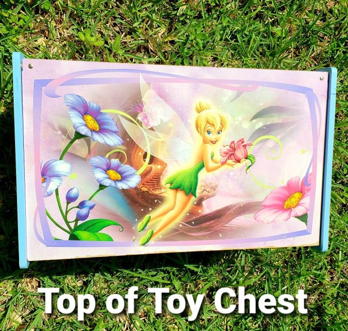 ⭐Reduced⭐ Disney TinkerBell Fairies Wooden Toy Chest