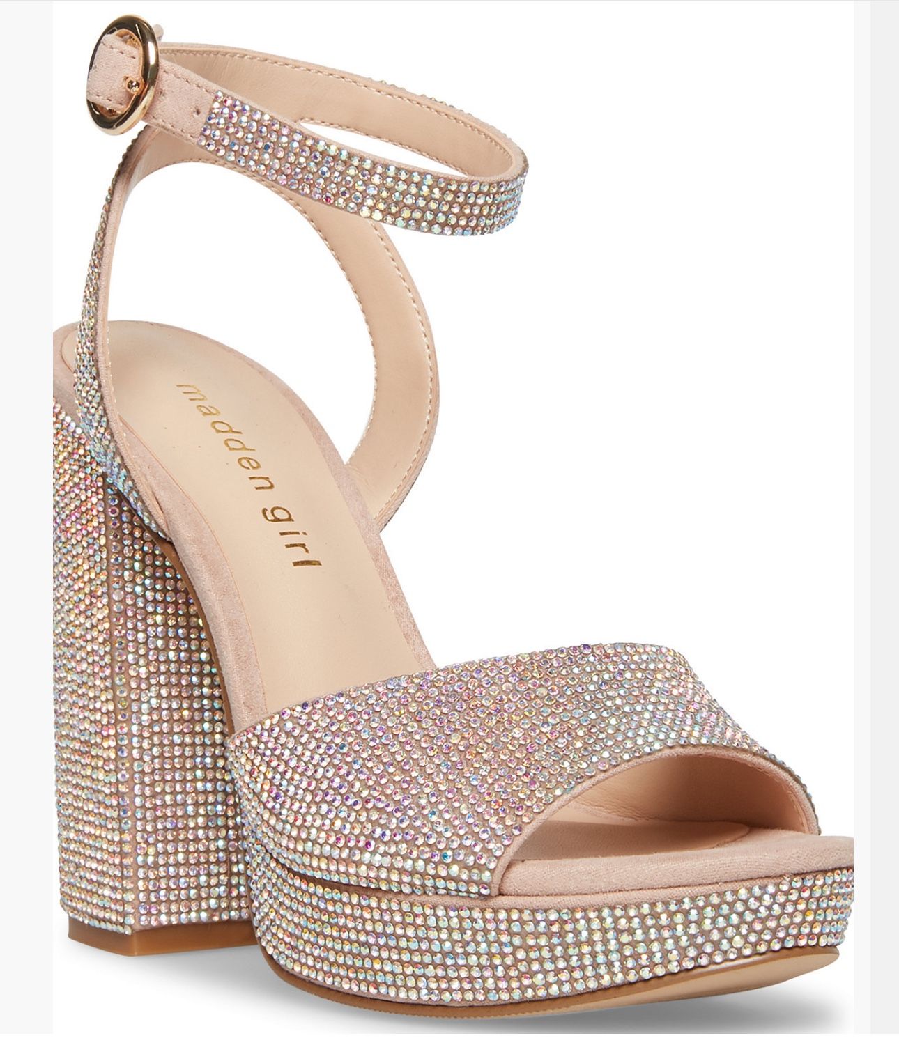 Madden Girl Summit Rhinestone Platform Heels Size 7.5