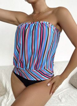 Medium Shein Bandeau Bathing Suit NEW