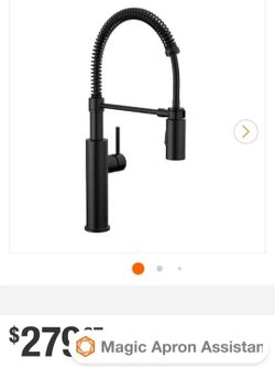 Delta
Antoni Single-Handle Pull-Down Sprayer Kitchen Faucet with Spring Spout in Matte Black
$200 EACH FAUCET