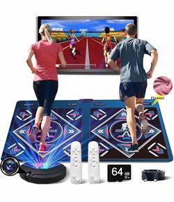 Double Dance Mat with Controllers and Camera