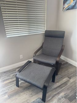 Two comfy armchairs including two ottoman **4 items in total**
