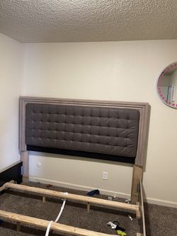 King Size Bed W Foundation/ No Mattress