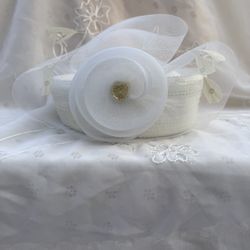 Vintage Mr. Hi’s White Sequin and Beaded Hat