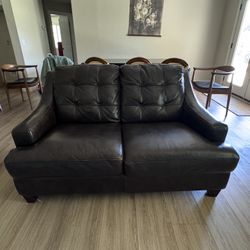 Leather Couch And Loveseat