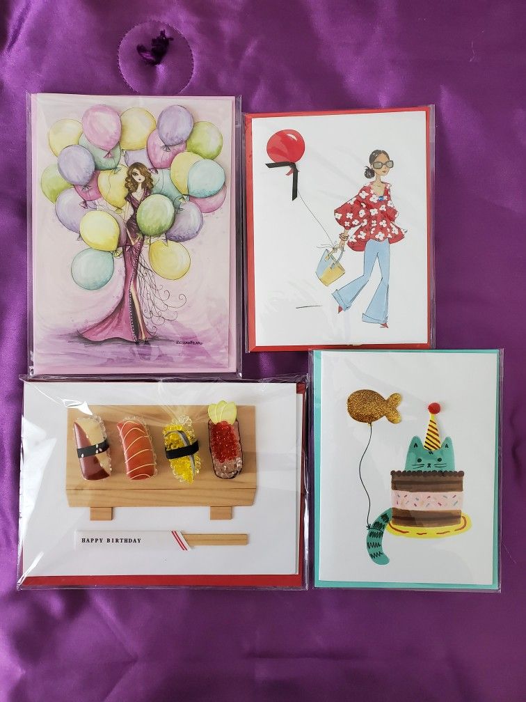 Papyrus Birthday Cards Set