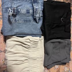 SHEIN girls pants bundle set 4 size 10-12