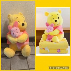 Winnie the Pooh plush with blanket