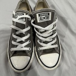 Grey & White Converse 