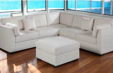New! Super Comfy ~ Luxurious Sofa Sectional! Free Xl Ottoman!