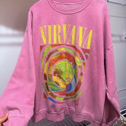 Nirvana Pullover Sweater - it's washed and worn out
