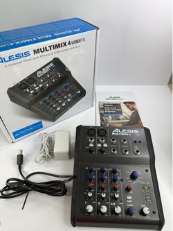 Alesis MultiMix 4 USB FX 4-Channel Mixer Audio Interface w/ Box Tested