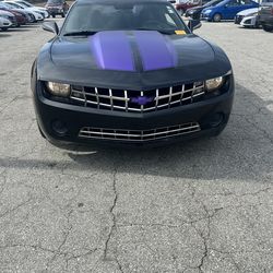 2010 Camaro 1Ls, black with purple stripe