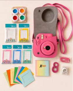Fujifilm Instax Mini 9 Pink Camera Bundle + Film & Case