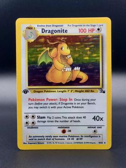 1st Edition Dragonite #4/62 Holo Rare Pokemon