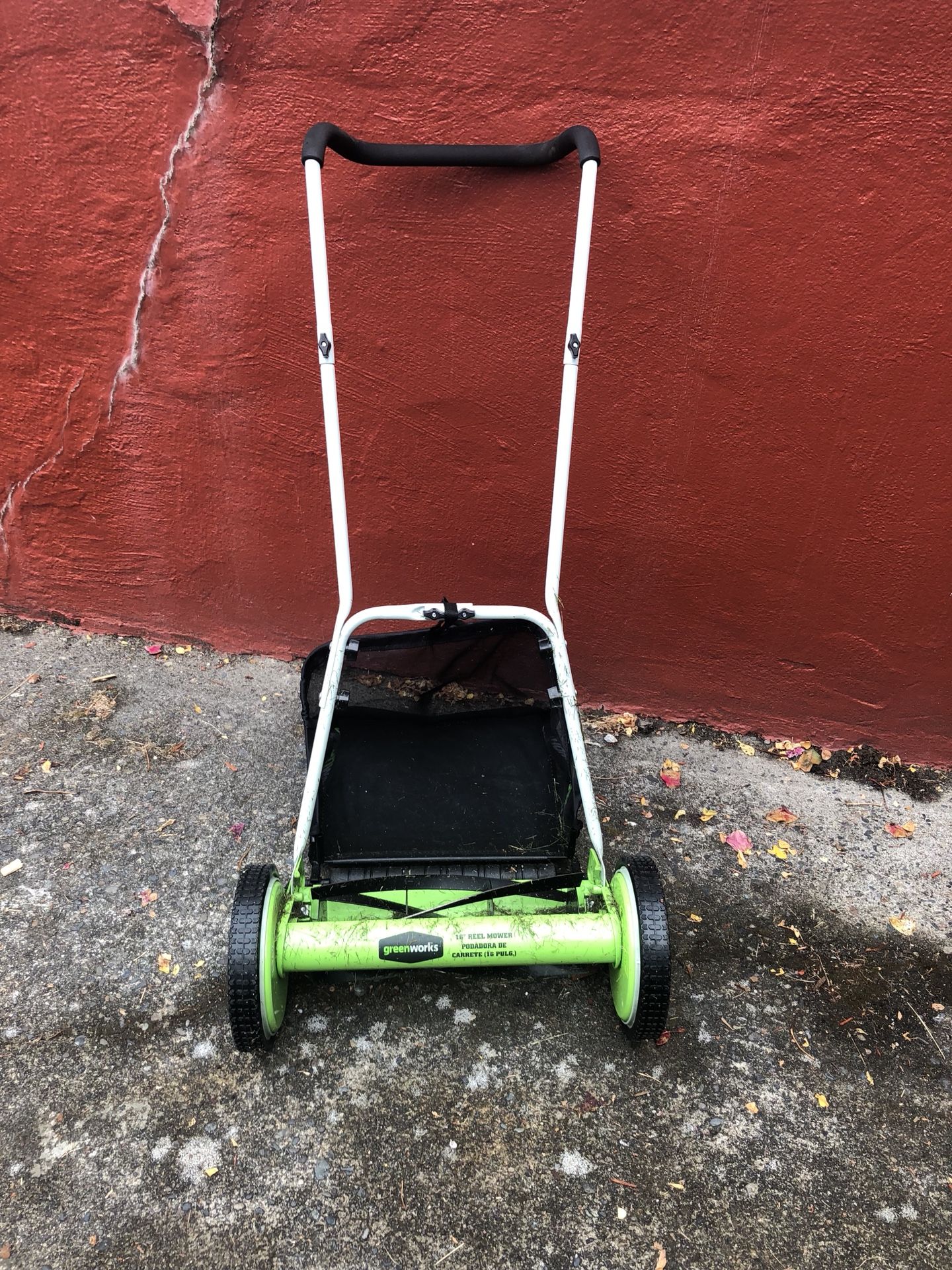 Push lawn mower from Greenworks. Only used a couple times. Retails about $100.