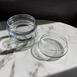 Clear Glass Nesting/Stacking Bowls — Set of 4