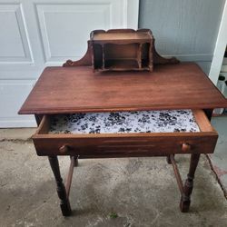 antique small desk 3ft tall
