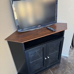 Corner Display / TV / Entertainment Cabinet & Free TV Works Perfect