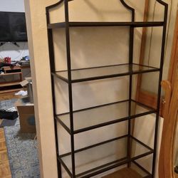 Stunning Glass Shelf Bookcase
