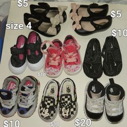Girls Sneakers Shoes Size 4 Nike Jordan Converse Vans Melissa Boys Unisex Make Offer