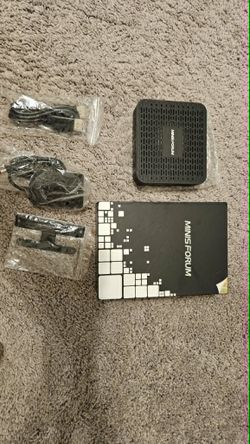 MINISFORUM GK41 Mini PC, Celeron J4125, 8GB RAM, 256GB SSD, 4K Output, Dual Wi-Fi, Black