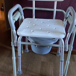 Porta potty and shower chair