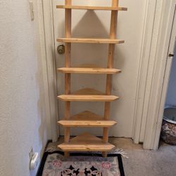 Corner Shelf Has 6 Shelf’s And Solid Wood
