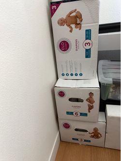 Size 3 and 6 diapers