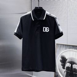 Dolce Gabbana Black Polo Shirt New 