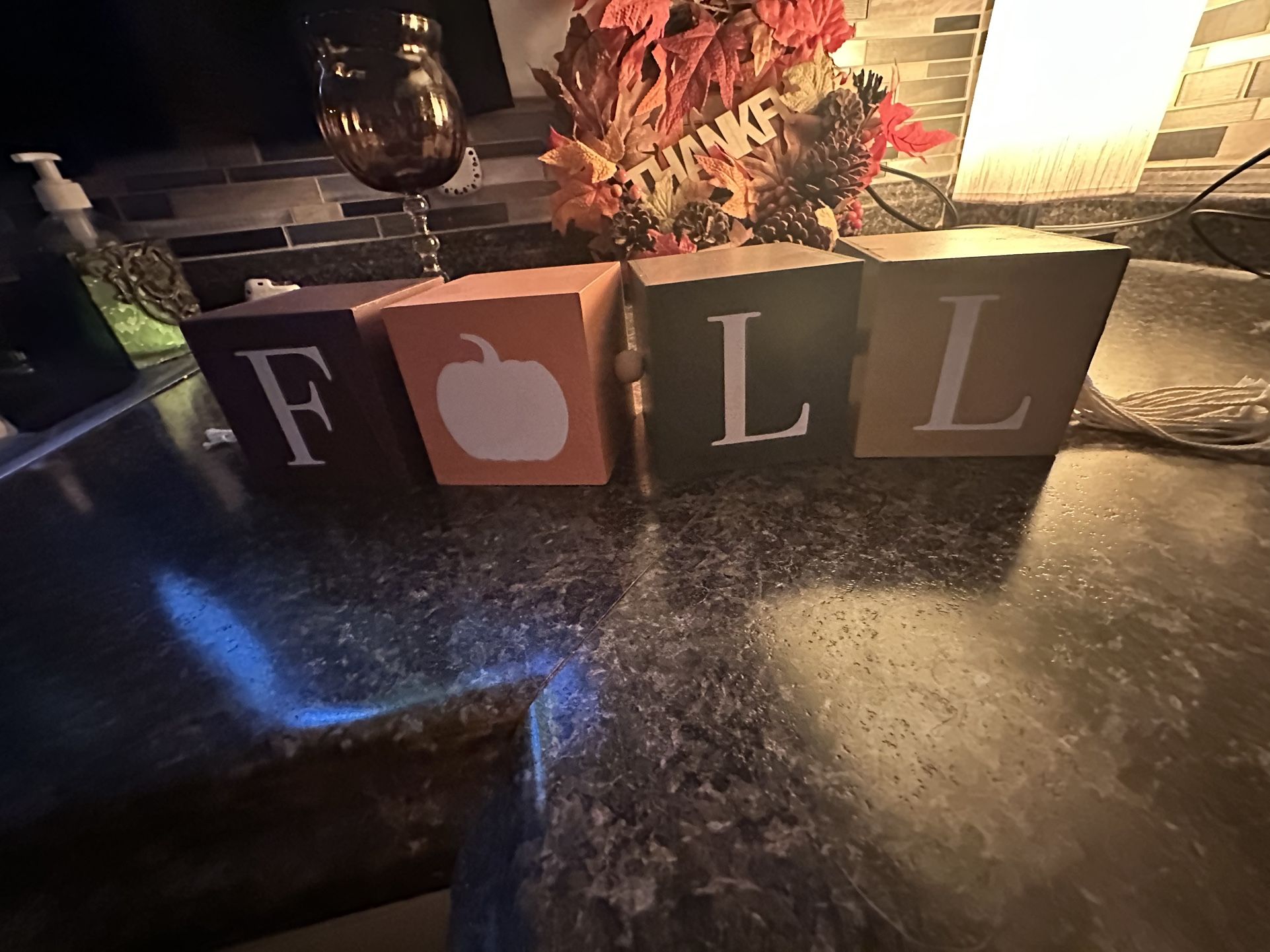 MAKE OFFER - FALL BLOCKS DECOR