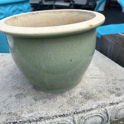 Large Glazed Ceramic Planter