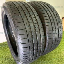 U233  245 45 19 98Y  Pirelli Pzero Run Flat  2 Used Tires 80% Life 