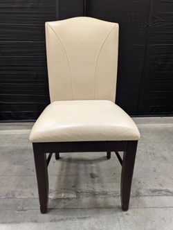 Contemporary Cream Upholstered Dining Chair